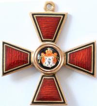 Знак Ордена Святого Владимира 4 степени, IK. Фирма Юлия Кейбеля.