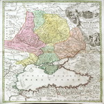 К Tabula Geographica qua pars Russiae Magnae Pontus Euxinus seu Mare Nigrum et Tartaria Minor   Johann Baptista Homanno  Н  1716 -1
