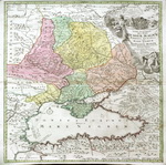  Tabula Geographica qua pars Russiae Magnae Pontus Euxinus seu Mare Nigrum et Tartaria Minor   Johann Baptista Homanno    1716 -1