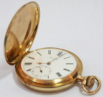 Часы карманные трехкрышечные Salter с римским циферблатом в старинном 