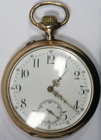 Часы карманные 2х-крышечные с арабским и секундным циферблатом.