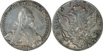 1 Рубль 1776 года, СПБ TИ ЯЧ. Серебро, 24,04 гр. Состояние XF-.