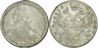 1 рубль 1732 года , Серебро 25,45 гр. С брошью на груди.