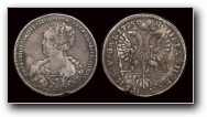 1 Рубль 1725 г. СПБ. Серебро, 27,18                       гр.