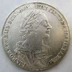1 Рубль 1724 г. ОК. Портрет погрудный. Серебро, 27,28 гр.