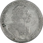 1 Рубль 1724 г. Без обозначения монетного двора. Л.
